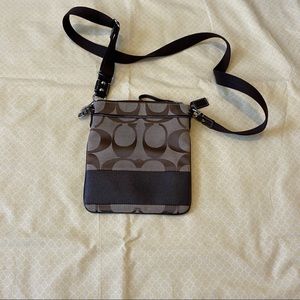 Coach Brown Messenger Crossbody Bag